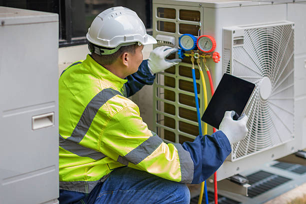 Professional Hvac technician working in South Park, PA